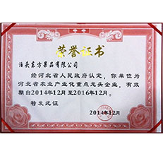 2014年省龍頭證書(shū)
